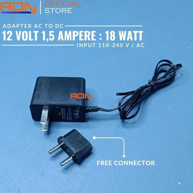 ADAPTOR POWER SUPPLY 220V AC TO 12V DC 0.5A 500Ma