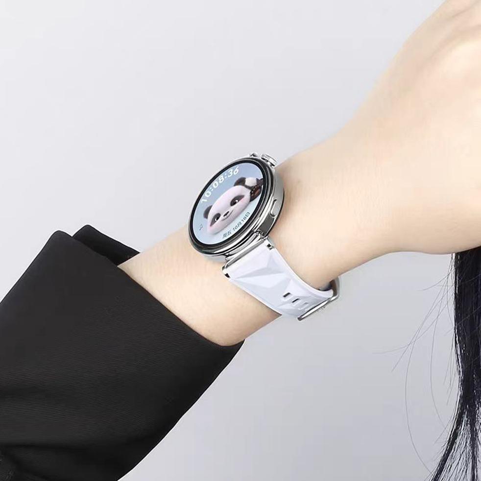 Hot Product 18Mm Sport Rubber Strap For Huawei Watch Gt 6 5/4 41Mm Pro 42Mm Strap Simplicity Breatha