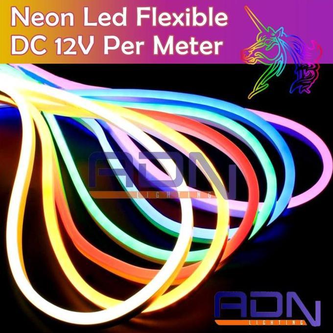 Lampu LED Neon FLEX Strip Light Flexible DC12V METERAN IP65 WATERPROOF