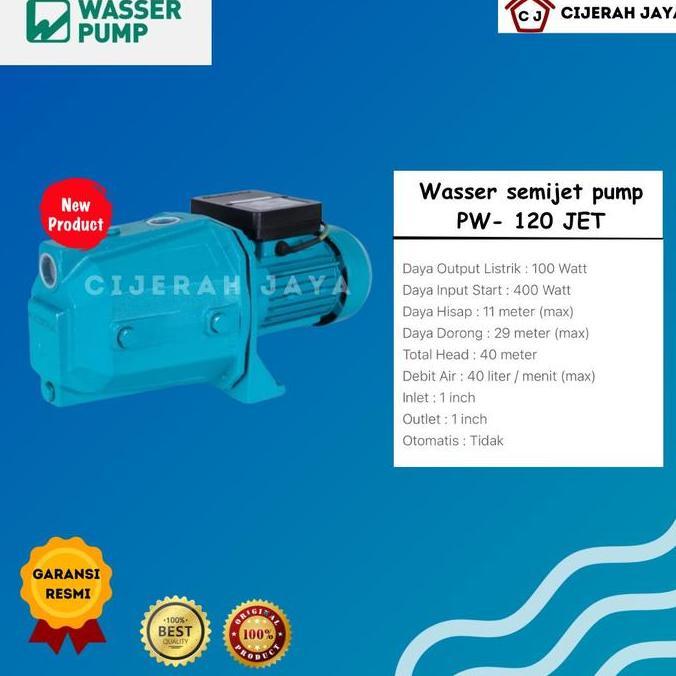 Wasser Pompa Semi Jetpump Pw 120 Jet / Semi Jet Wasser Pw120Jet Pw 120Jet Manual Murah