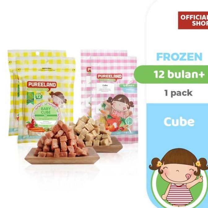 Akachan- Pureeland Baby Beef Cube / Mpasi Bayi Organik / Makanan Bayi
