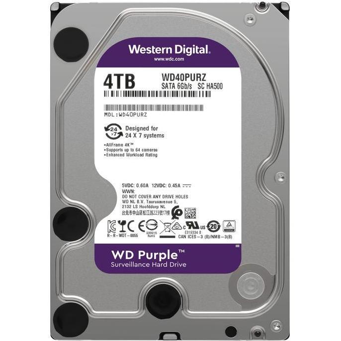 Hozon- Wd Purple 4Tb / Internal Hdd / Cctv Hdd