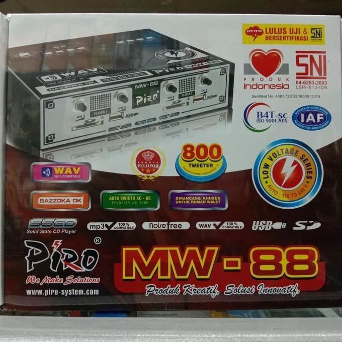 HARGA DISC - Ampli piro mw 88/ampli walet piro mw88
