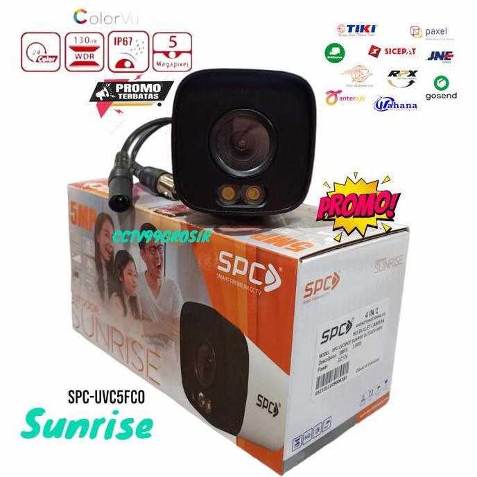Camera CCTV SPC Sunrise Outdoor 5mp, Malam bisa bewarna (full color)