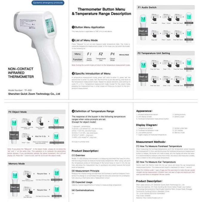 Thermometer Infrared Thermometer,Termometer Gun bkn Lotus / Omron