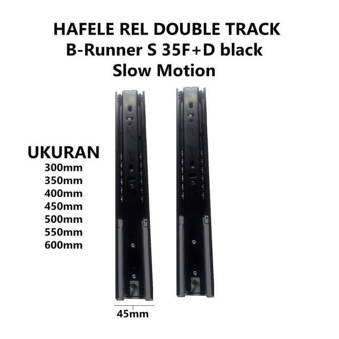 NEW REL LACI DOUBLE TRACK 30CM / HAFELE REL LACI BB SLOW MOTION 432.24.381