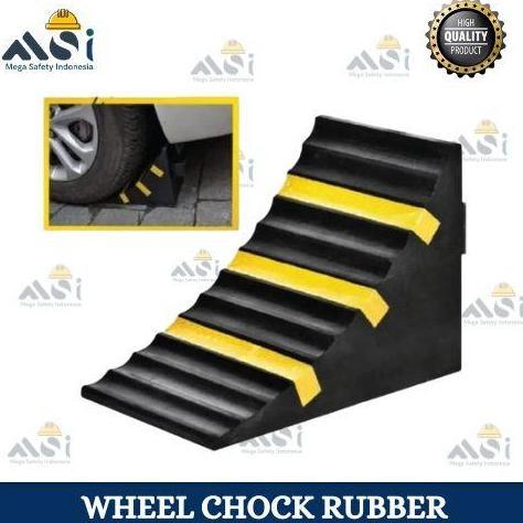 Wheel Chock Rubber / Pengganjal Ban Mobil Truck