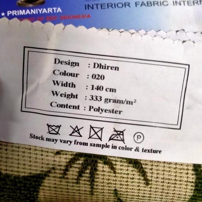 KAIN ATEJA MOTIF BUNGA KLASIK (SOFA / MEUBEL / JOK / KURSI) - DHIREN