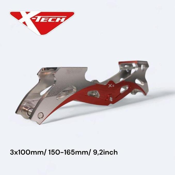 TERMURAH - FRAME 3X100mm Sepatu Roda, X-TECH XII frame. Frame 3 Roda 100mm, Sepatu Roda