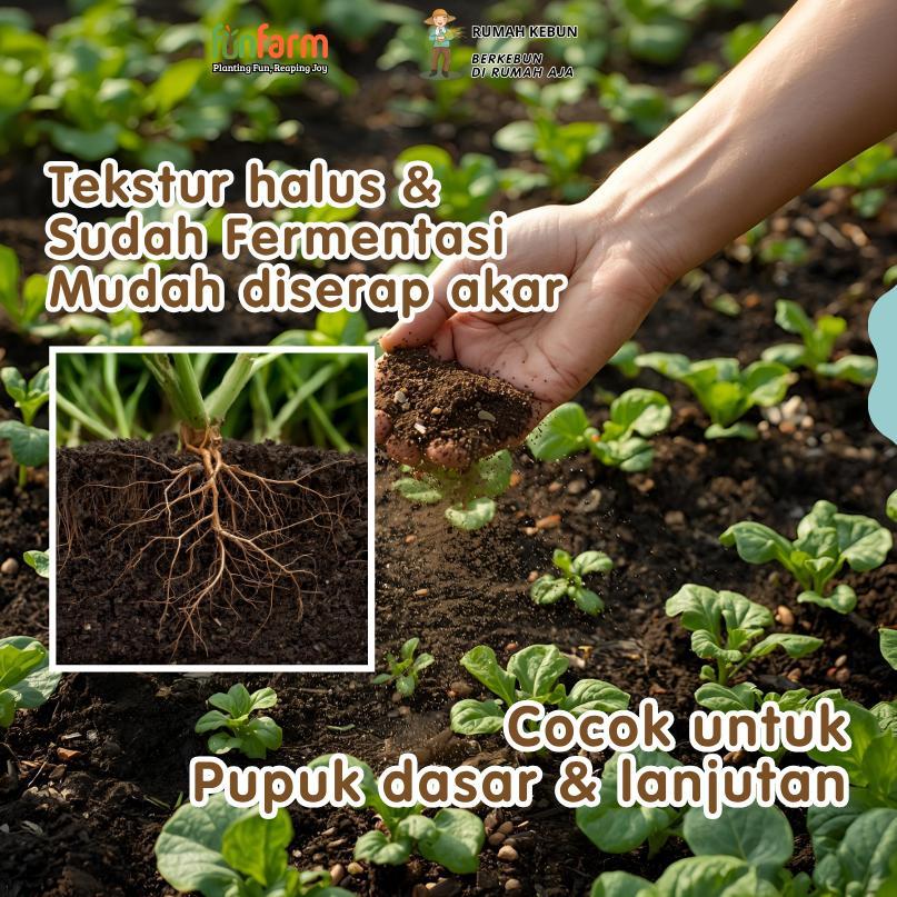 Bisa Cod Pupuk Kandang Ayam Fermentasi - Murni Tanpa Sekam - Siap Pakai - Kompos Kohe Ayam ><
