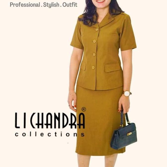 Termurah / Hot Sale Seragam Pemda Wanita Lichandra  / Seragam Kerja / Seragam Pns / Baju Dinas / Pem