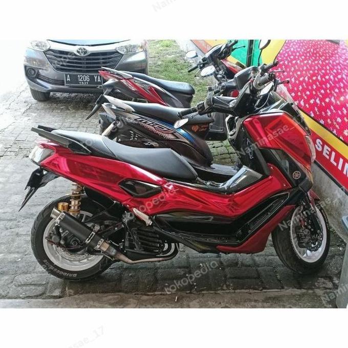 Stiker Merah Chrome Glossy Skotlet Motor Warna Chrome Mirror