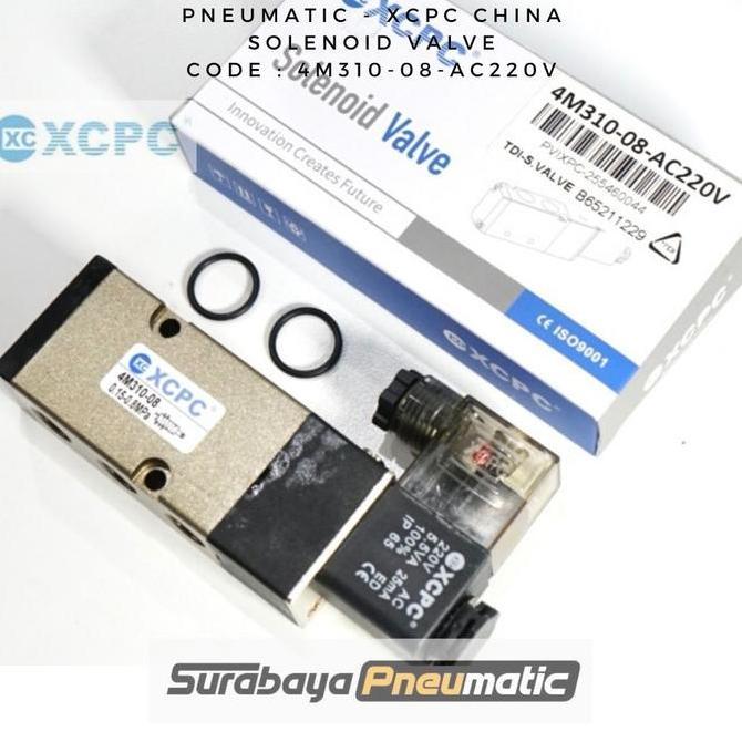 Promo Solenoid Valve - 4M310-08-Ac220V - Selenoid Pneumatic Xcpc - 4M310 08