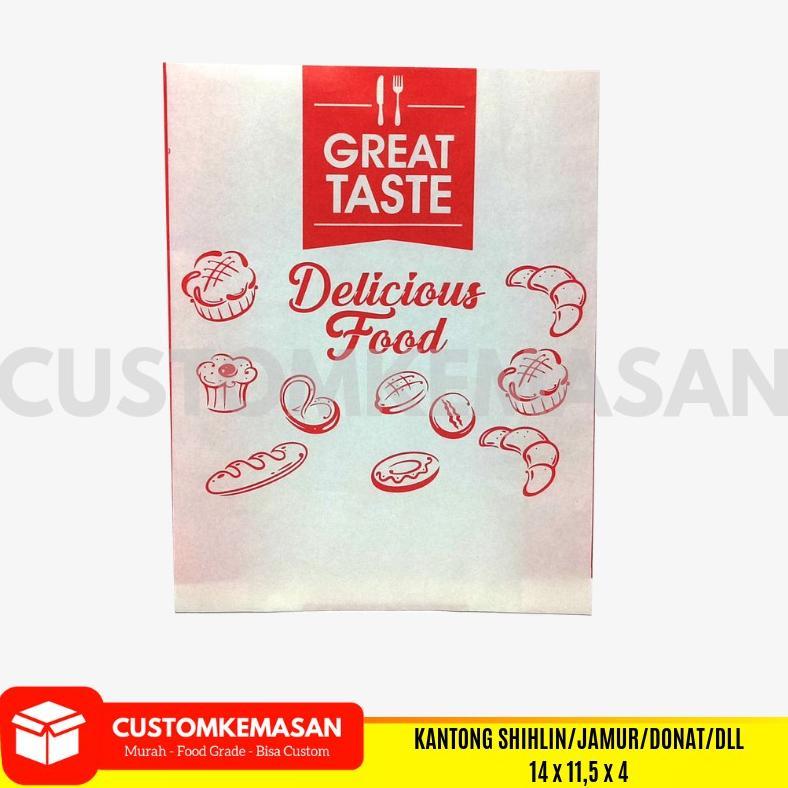 Big Promo Kantong Kertas Crispy, Paper Bag, Kemasan Shihlin, Kertas Pembungkus Jamur, Kemasan Kertas