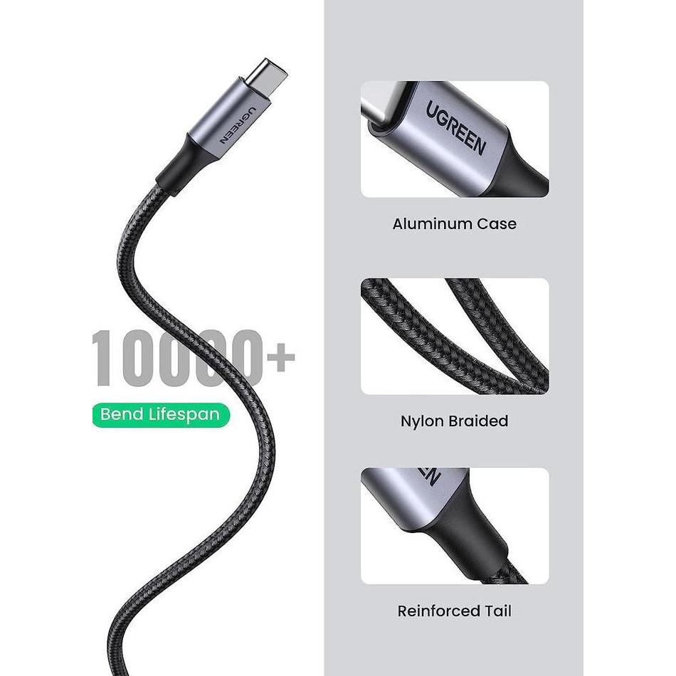 Kabel Data USB Type C Nylon Braided Fast Charging 1m 2m 3m