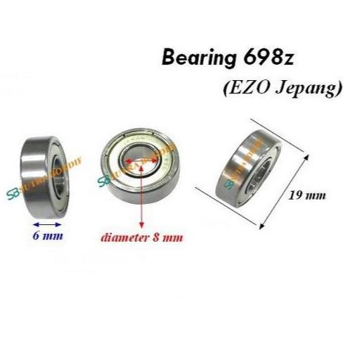 PROMO BEARING 698Z JEPANG EZO BALL BEARING 698ZZ EZO JAPAN BEARING 698Z JEPANG PRECISION BALL BEARIN