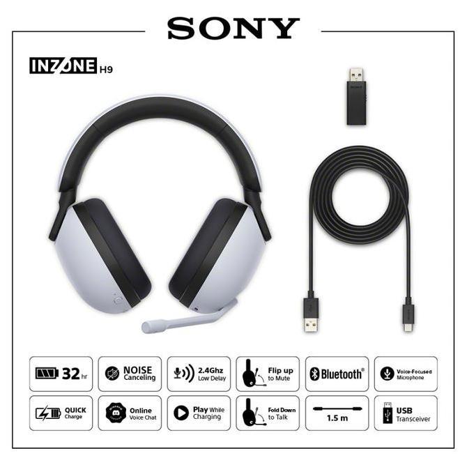 Gaming Headset SONY INZONE H9 Wireless Bluetooth ANC Headphone