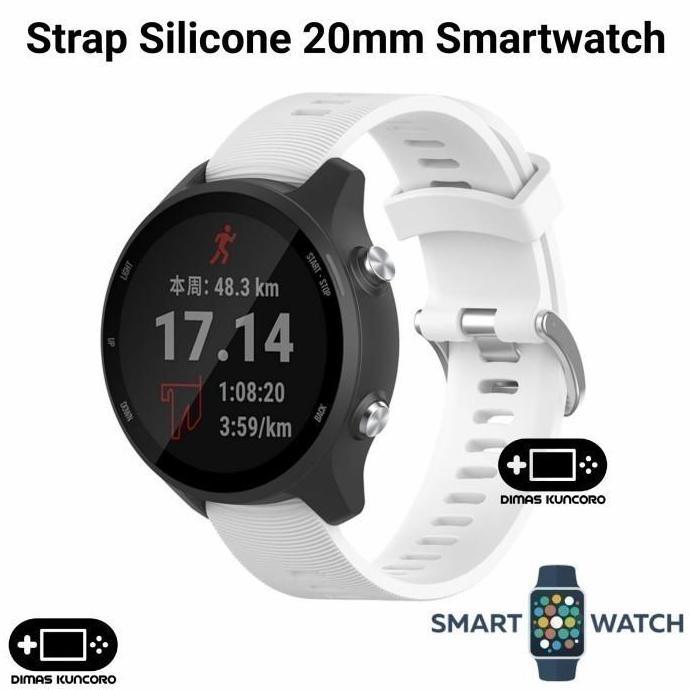 Strap Silicone 20mm DT No.1 DT88 DT89 DT93 Silikon Tali Jam Smartwatch