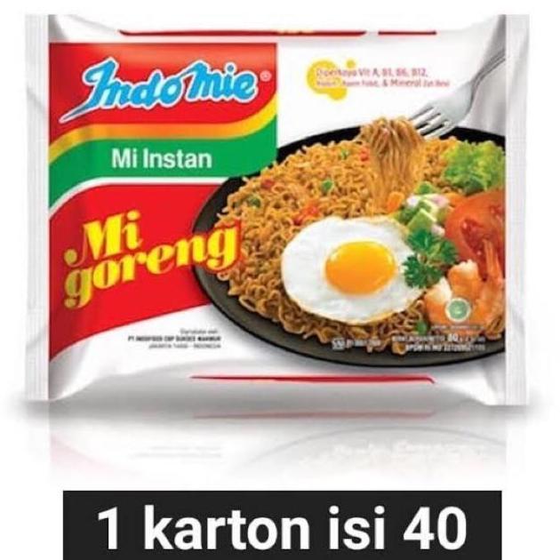 NEW INDOMIE GORENG DUS / MIE INSTAN / INDOMIE GORENG SPECIAL 40 BUNGKUS / MIE 1 KARTON BEST