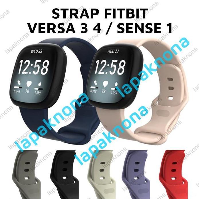 Strap Fitbit Versa 4 / Versa 3 / Sense 1 Watch Tali Jam Silicone