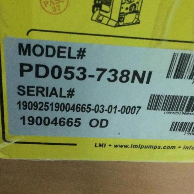 PROMO DOSING PUMP LMI MILTON ROY PD053 738 NI KAPASITAS 3.8 LPH HARGA MURAH