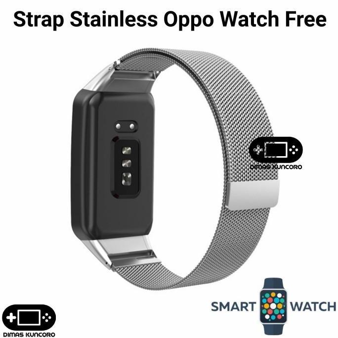 Strap Stainless Oppo Watch Free tali jam tangan steel oppo smart watch free