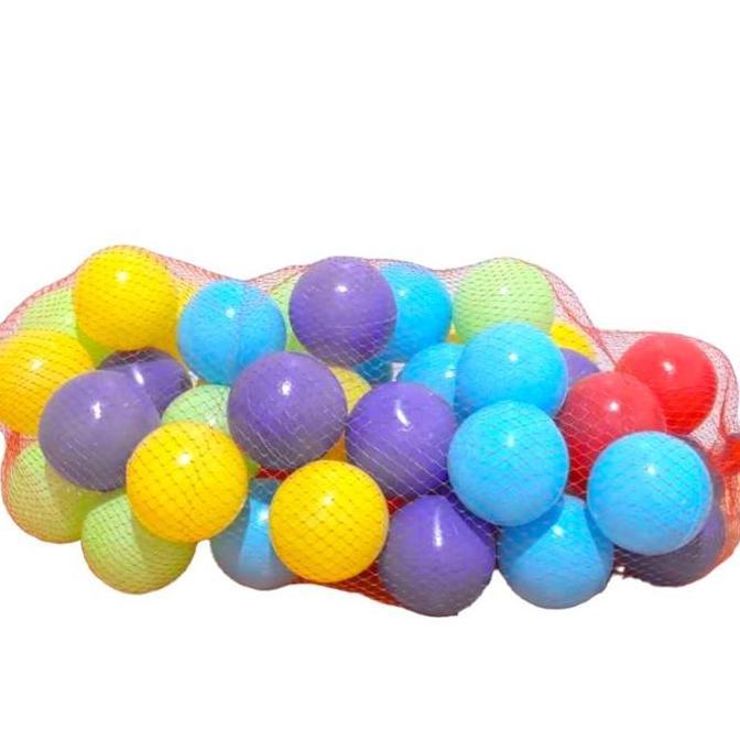 MAINAN BOLA PLASTIK KECIL MANDI BOLA ISI 50PC(BM-50)