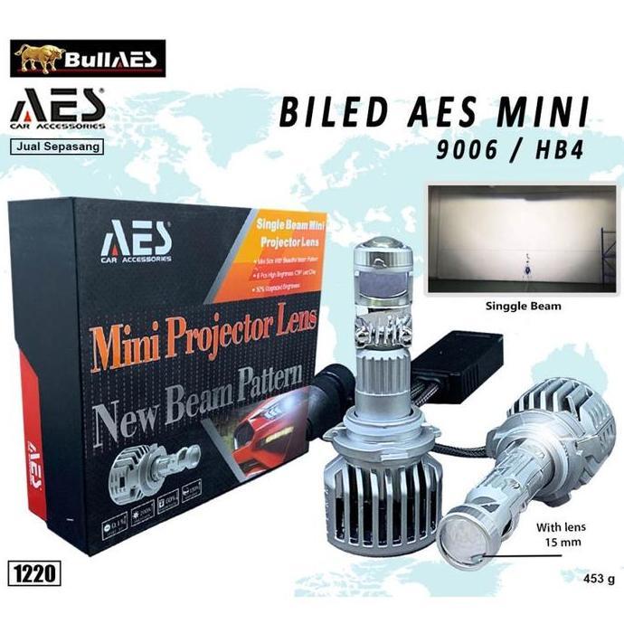 TERLARIS - Biled AES Laser Mini 9005 9006 H7 H11 NEW Beam Patern Merk AES Car