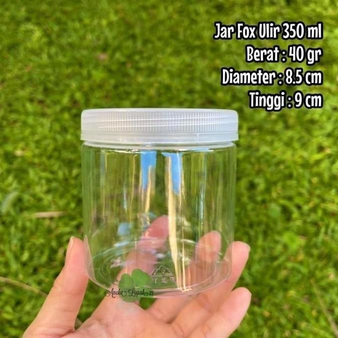 Toples FOX 250 ml jar plastik tebal kue kering puding makanan