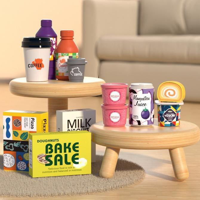 Mainan Anak Supermarket Coffe Set HW23038691 Shopping minimarket