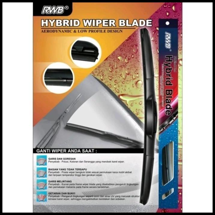 GRATIS ONGKIR WIPER WIFER MOBIL DATSUN CROSS HYBRID RBW MODEL U-HOOK 