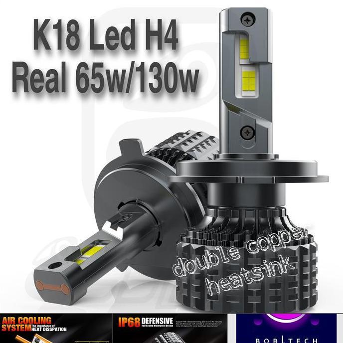 GRATIS ONGKIR - BOBLTECH Lampu Mobil Premium Led H4 CREE 20000lm Car Kendaraan