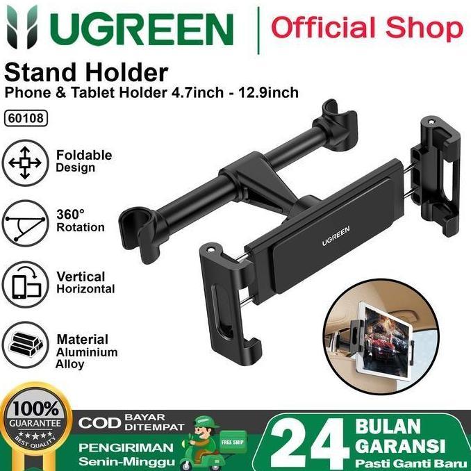 CUCI GUDANG - Ugreen Backseat Headrest Dudukan HP Tablet di Bagian Kursi Mobil