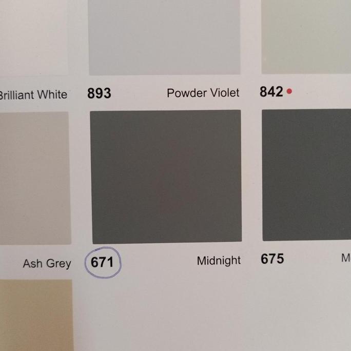 Cat tembok Avitex 671 Midnight kemasan 1 kg ( Abu Tua )