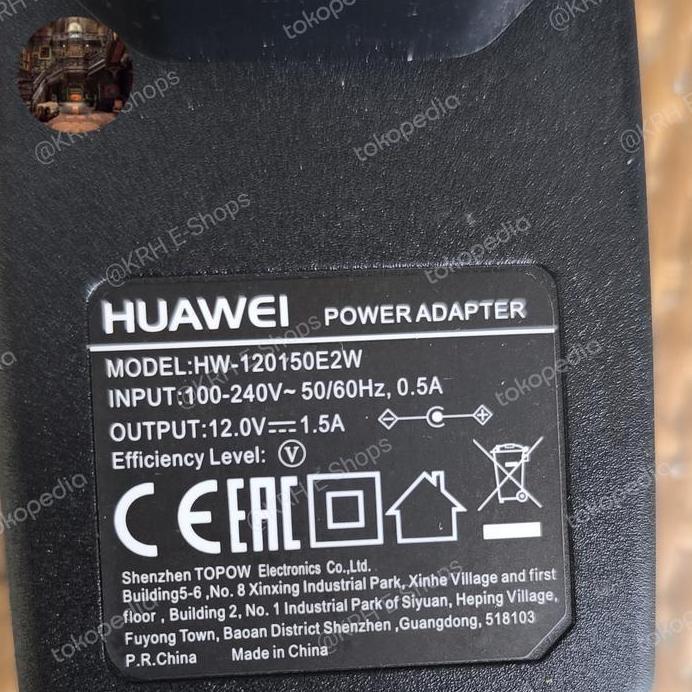 Adaptor Huawei 12V~1.5 A