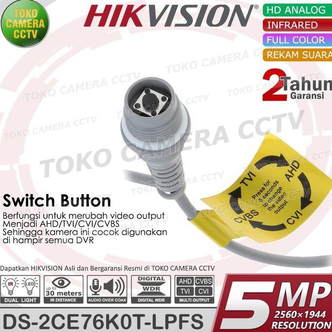 Murah Kamera Cctv Indoor Hikvision 5Mp Mic Audio Camera Hikvision 5Mp Audio