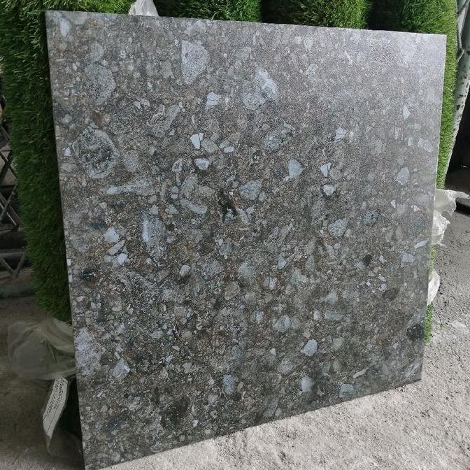 KERAMIK 60X60 MATT KASAR ABU TERAZO / TERASO DARKGREY