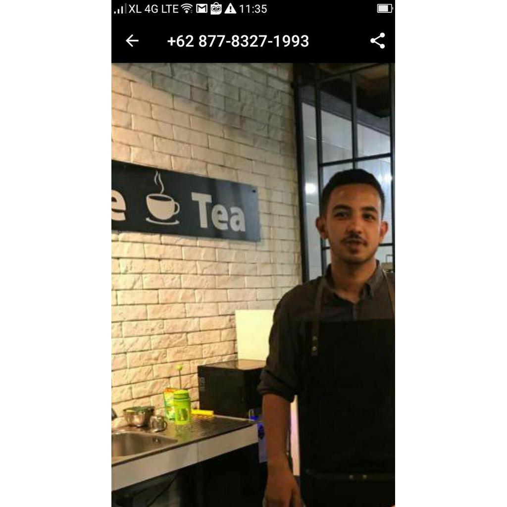 Keramik Bata tempel putih cladding ch