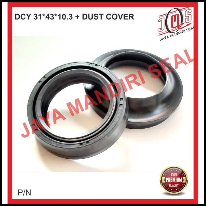 TERLARIS OIL SEAL DCY 31X43X10,3 31*43*10,3 31-43-10,3 31 43 10,3 & TUTUP ABU 