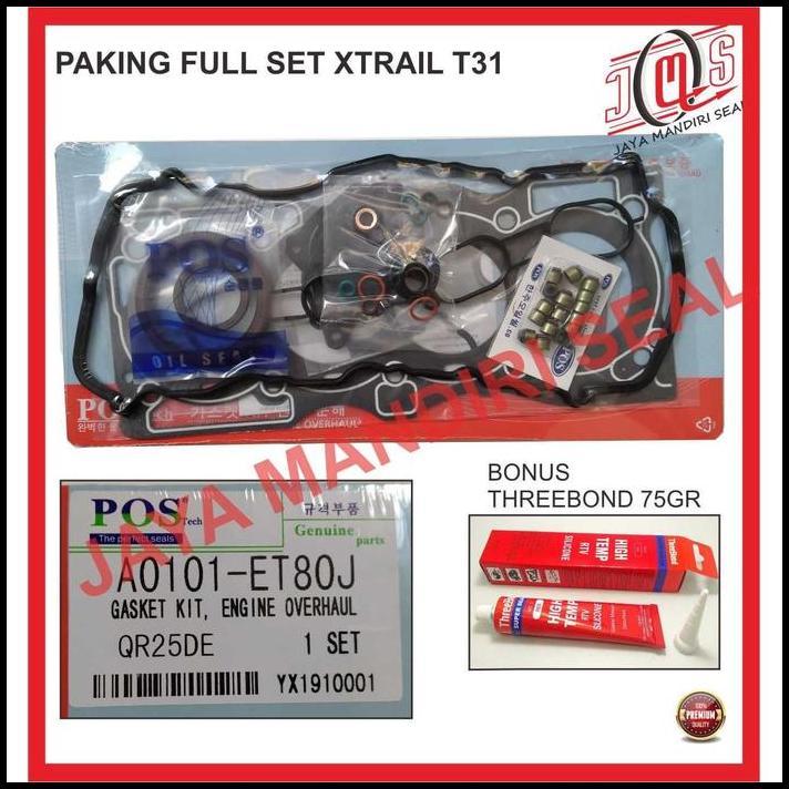 TERLARIS PAKING GASKET FULL SET NISSAN XTRAIL X-TRAIL X TRAIL T31 