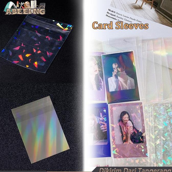 OSCHAR Laser Flashing Card Protector 50pcs Inner Sleeve Photocard Postcard