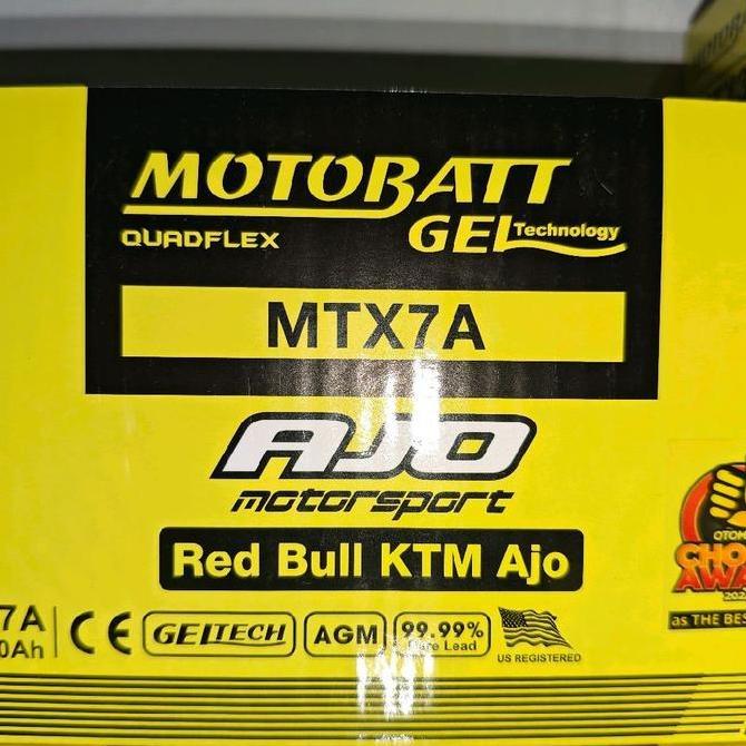 Aki Motor Bajaj Pulsar NS200 Mott MTX7A Aki Kering/Aki Gel