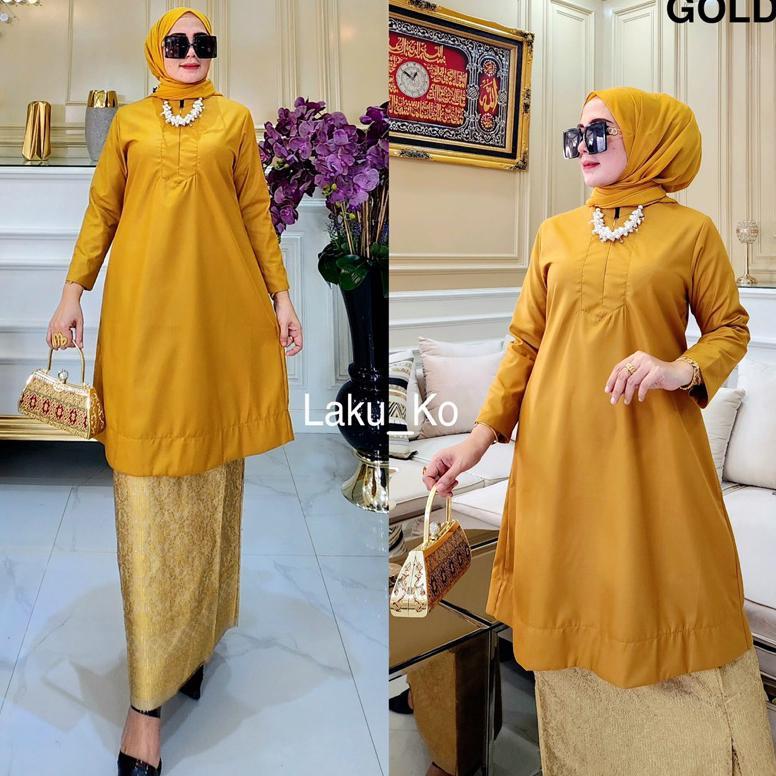 Viral  Tunik Polos / Atasan Tunik // Tunik Toyobo // Baju Kurung // Tunik Malaysia // Tunik Busui //