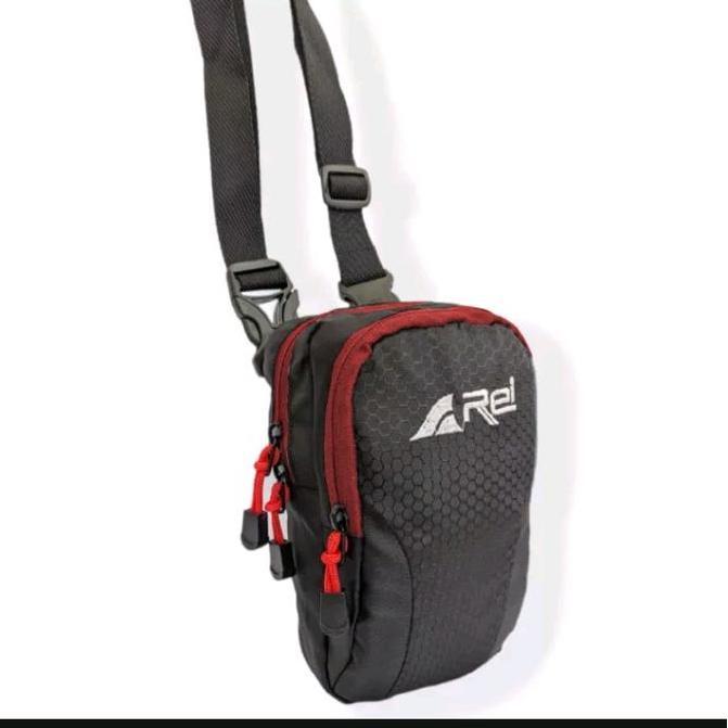 PALING LARIS Tas Selempang Dompet dan HP Logo || Slim Phone Rei Pria Slingbag PALING LARIS