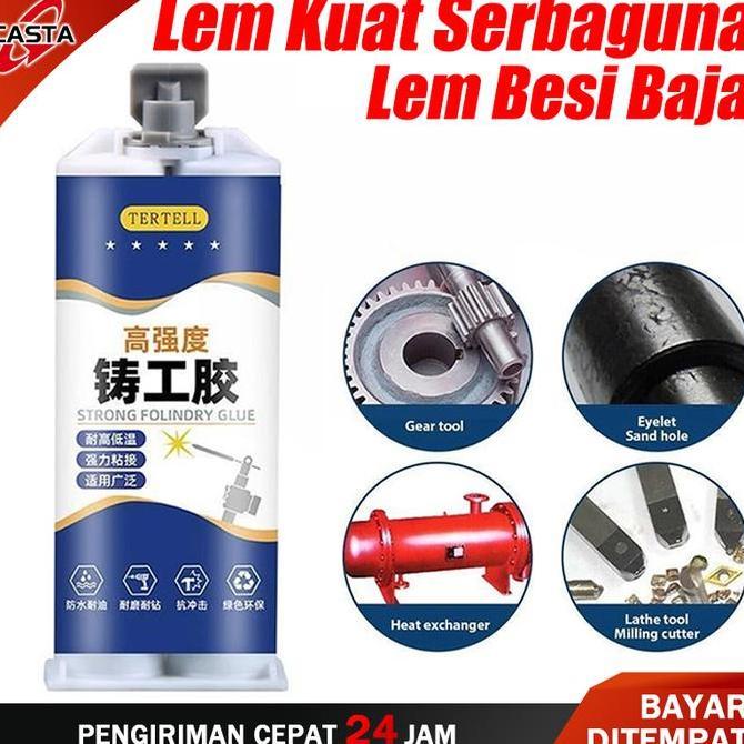 KIMDARY CASTA 85 Gram Lem Besi AB 100ml Tahan Panas Industrial Metal Repair Glue / Lem AB Super Kuat