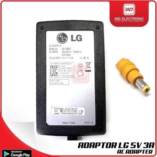 ADAPTOR 5V 3A LG POWER SUPPLY 5V 3A LG DA-15E05