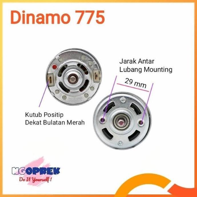 Dinamo 775 12V 12.000 rpm Dinamo RS775 DC Motor