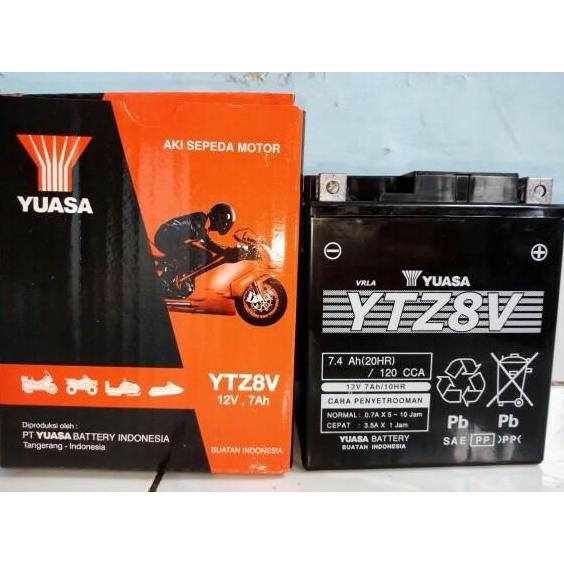 Aki motor Yamaha XMAX YTZ8V / GTZ8V YUASA AKI KERING