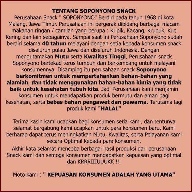 Kue Soes Soponyono Original / Kue Soes Kering / Kue Sus Asli Soponyono