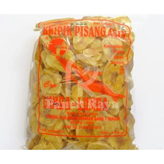 Keripik Pisang Kepok Malang Cap Lumba Lumba Kripik Manis / Asin